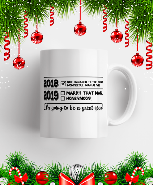 2018 2019 It's Going To Be A Great Year Mug Black/White