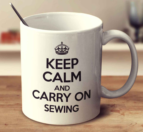 Keep Calm And Carry On Sewing Mug
