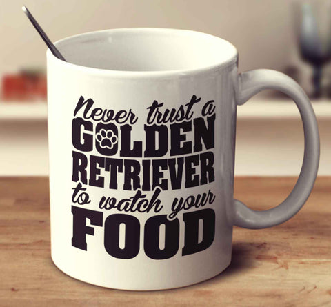 Never Trust A Golden Retriever To Watch Your Food