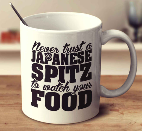Never Trust A Japanese Spitz To Watch Your Food