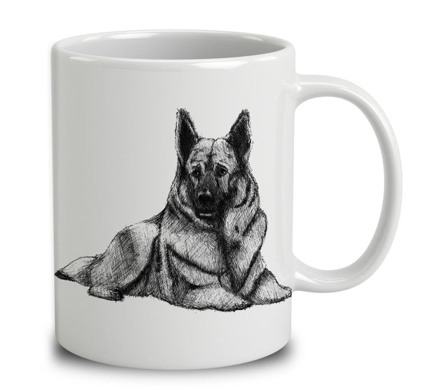 Norwegian Elkhound Sketch