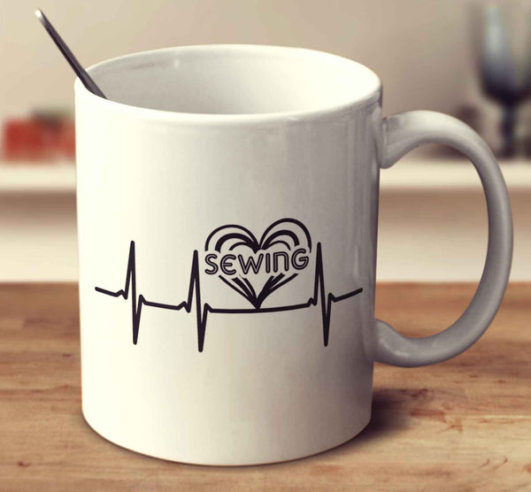 Sewing Heartbeat Mug