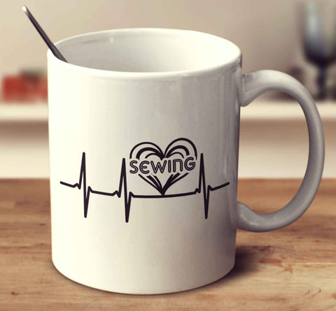Sewing Heartbeat Mug