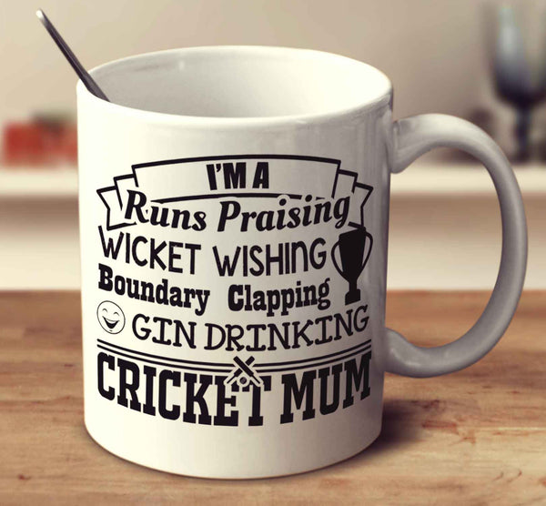 Gin Drinking Cricket Mum