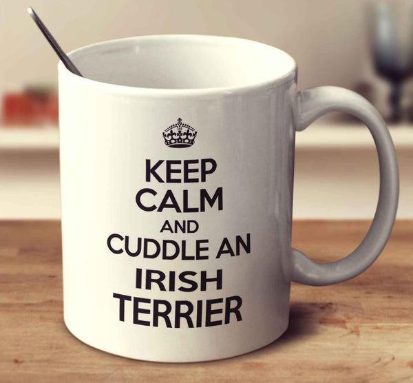 Keep Calm And Cuddle An Irish Terrier